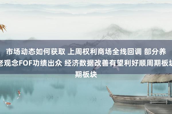 市场动态如何获取 上周权利商场全线回调 部分养老观念FOF功绩出众 经济数据改善有望利好顺周期板块