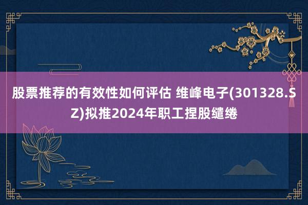 股票推荐的有效性如何评估 维峰电子(301328.SZ)拟推2024年职工捏股缱绻