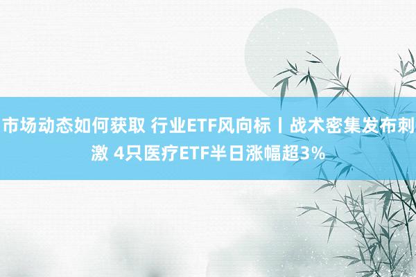 市场动态如何获取 行业ETF风向标丨战术密集发布刺激 4只医疗ETF半日涨幅超3%