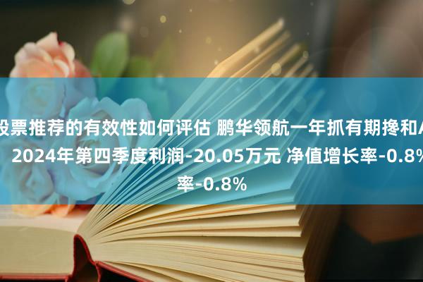 股票推荐的有效性如何评估 鹏华领航一年抓有期搀和A：2024年第四季度利润-20.05万元 净值增长率-0.8%