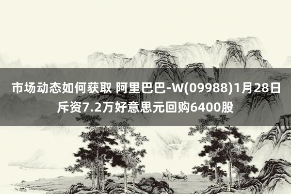 市场动态如何获取 阿里巴巴-W(09988)1月28日斥资7.2万好意思元回购6400股