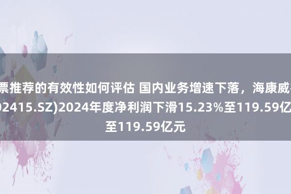 股票推荐的有效性如何评估 国内业务增速下落，海康威视(002415.SZ)2024年度净利润下滑15.23%至119.59亿元